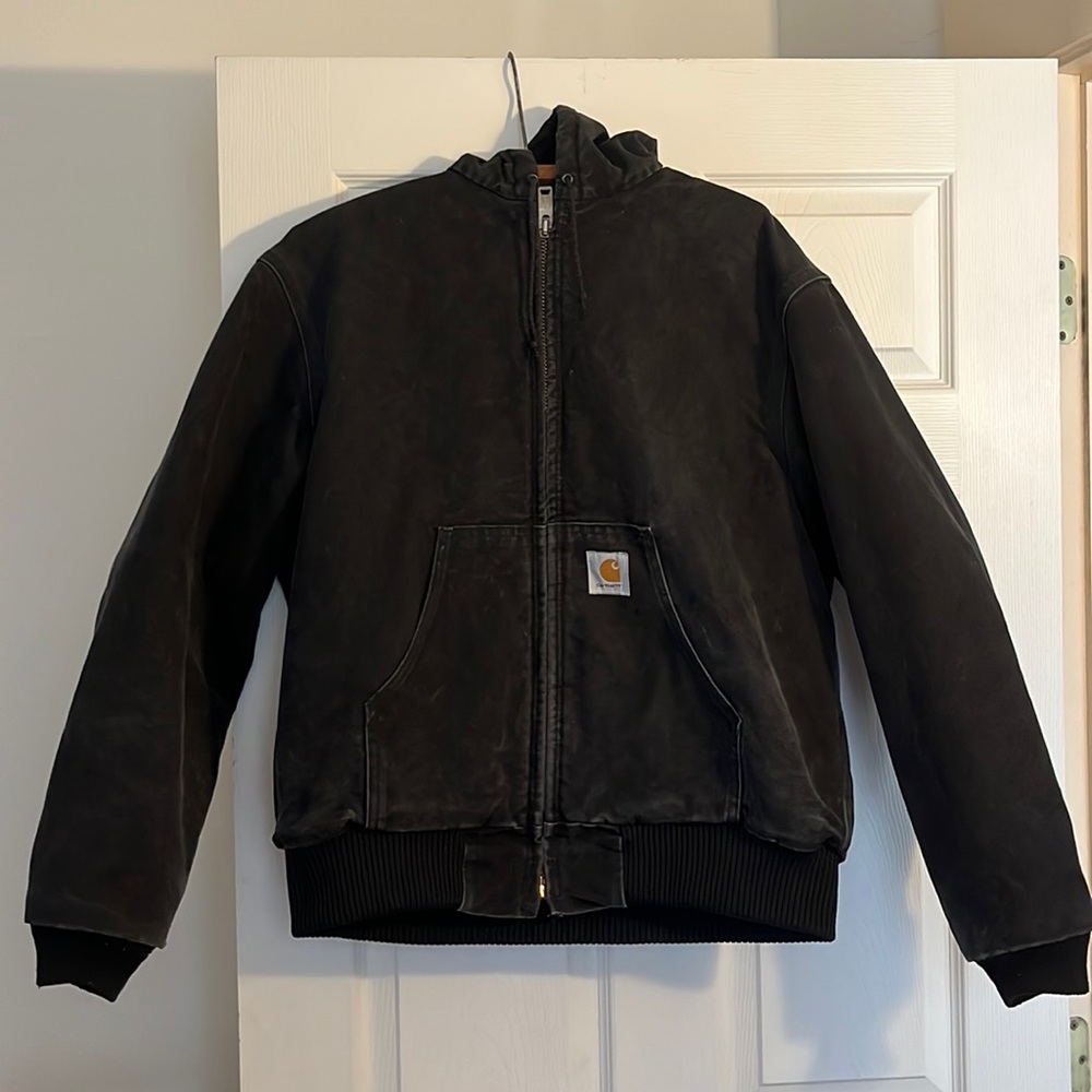 Carhartt canvas hooded jacket